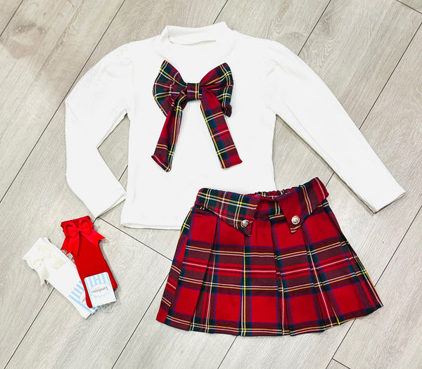 Red Petula Skort Set