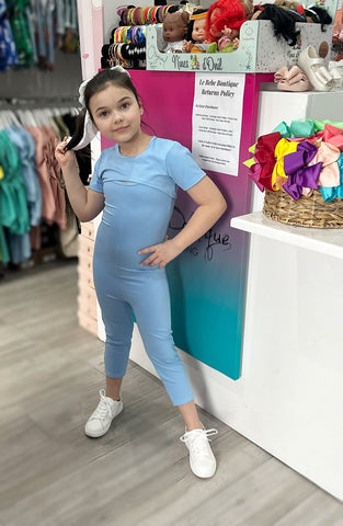 Blue Chaka 2 Piece Jumpsuit