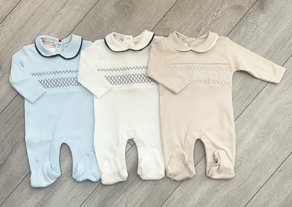 Beige Alonso Baby Grow