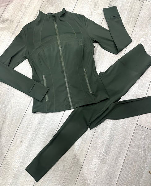 Teenage/Ladies Khaki Lulu Gym Set