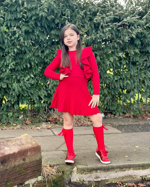 Red Alora Knit Dress