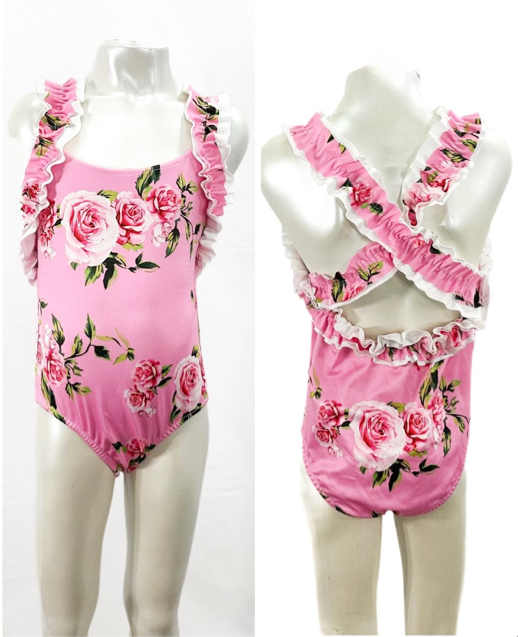 Pink Aurora Swimming Costume
