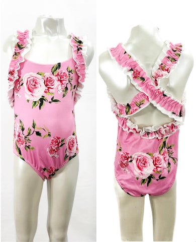 Pink Aurora Swimming Costume