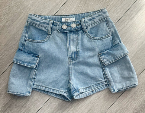 Blue Azalea Denim Shorts
