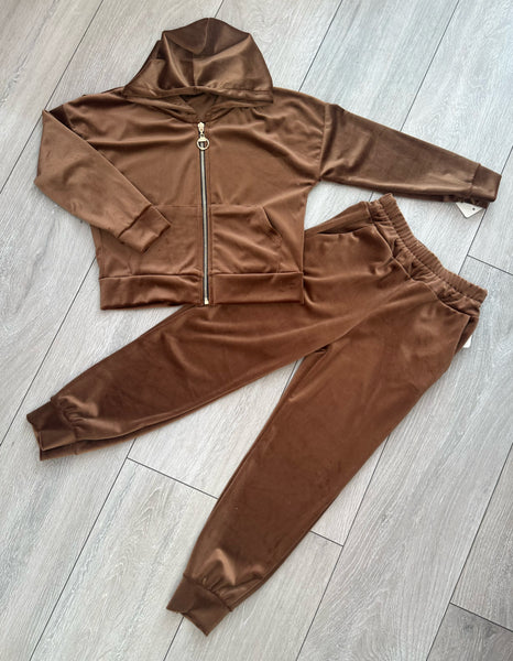 Brown Juicy Studded Tracksuit