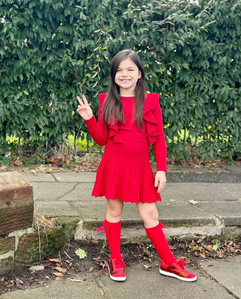 Red Alora Knit Dress