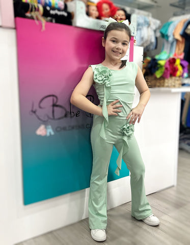 Green Kaliyah Pants Set