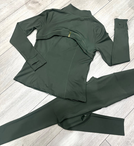 Teenage/Ladies Khaki Lulu Gym Set