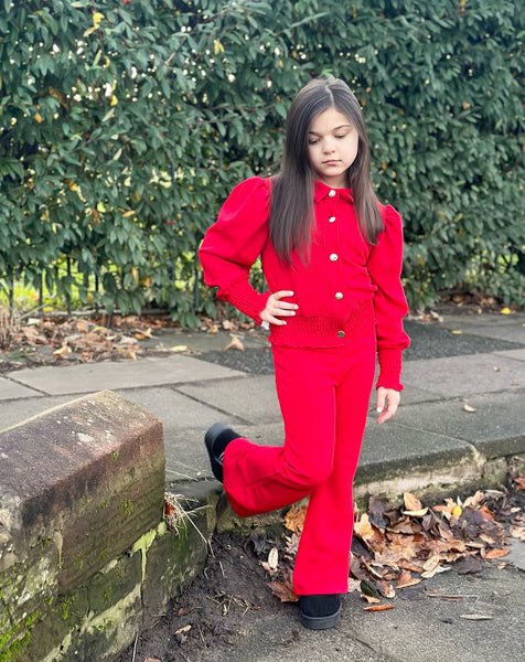 Red Gigi Pants Set