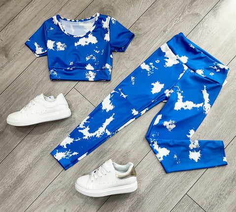 Bright Blue Chantria Gym Pants Set