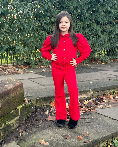 Red Gigi Pants Set