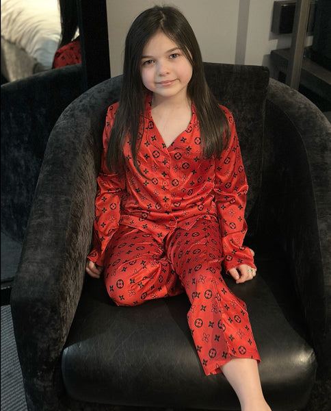 Red Louis Pyjamas & Headband NO EXCHANGE/NO RETURN