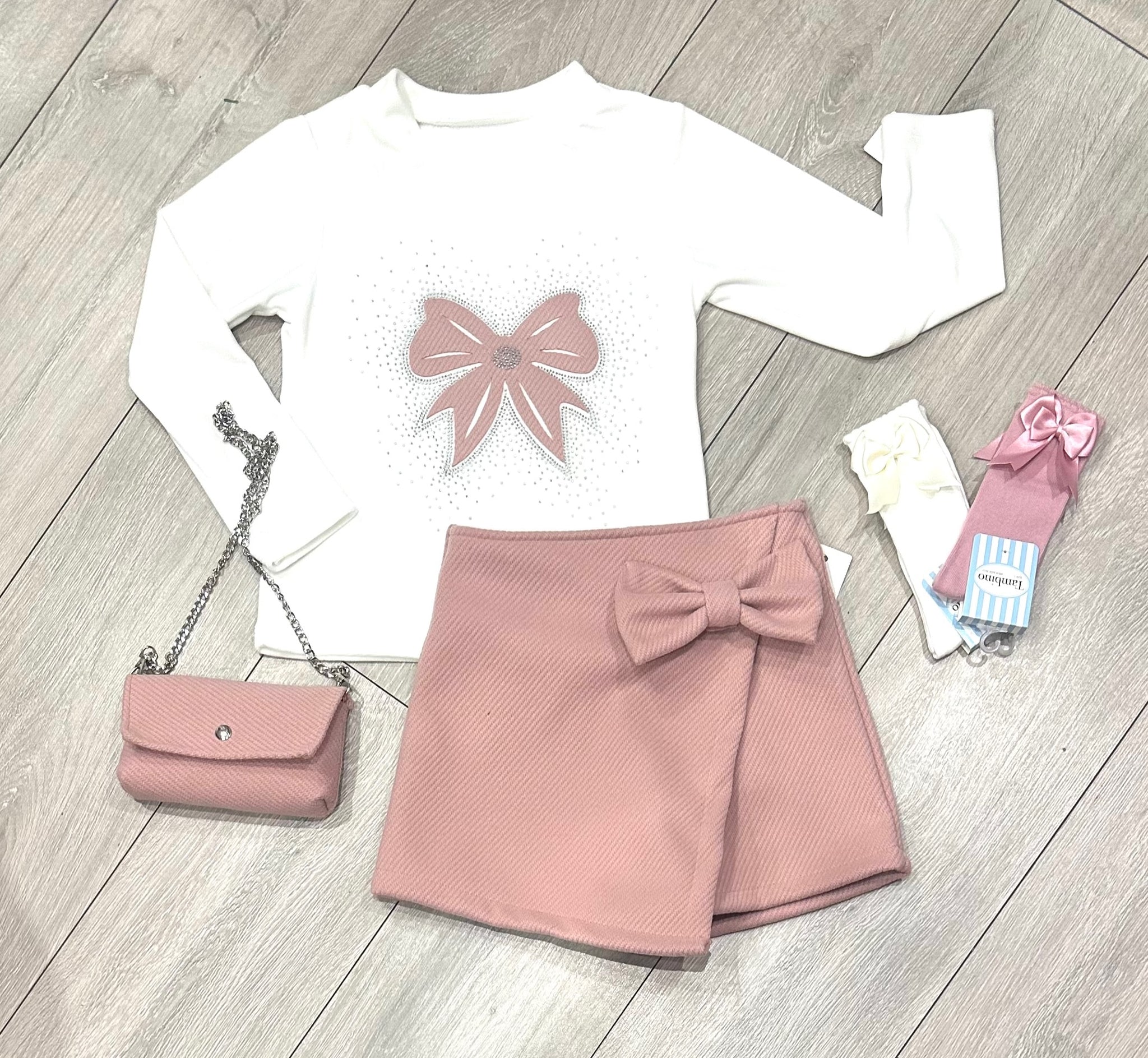 Pink Olexa 3 Piece Skort Set