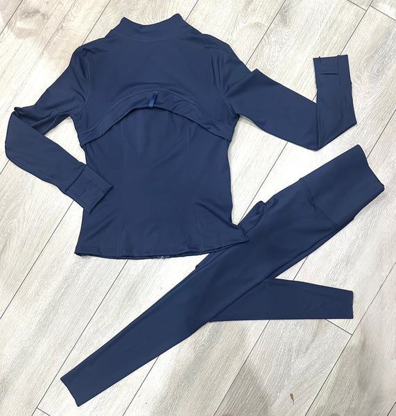 Teenage/Ladies Navy Lulu Gym Set