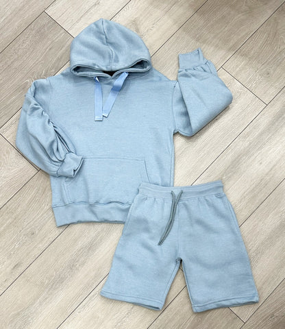 Blue Aletta Shorts Set
