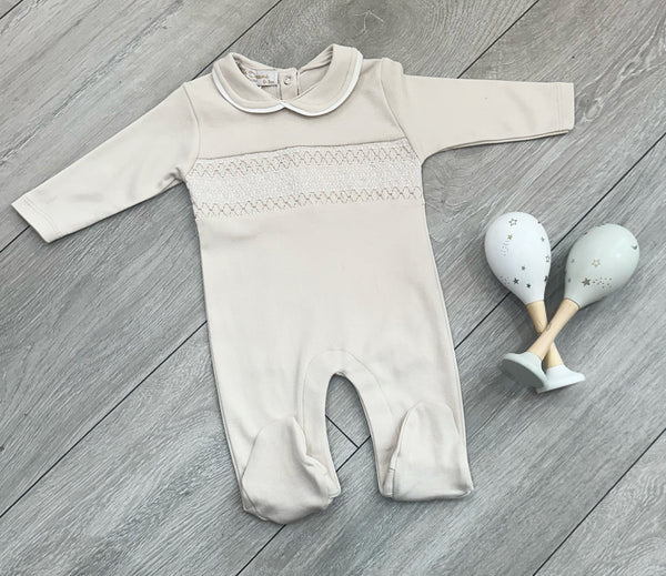 Beige Alonso Baby Grow