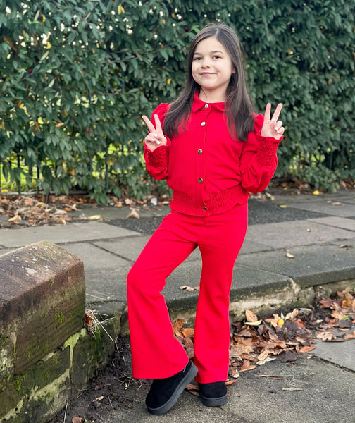 Red Gigi Pants Set