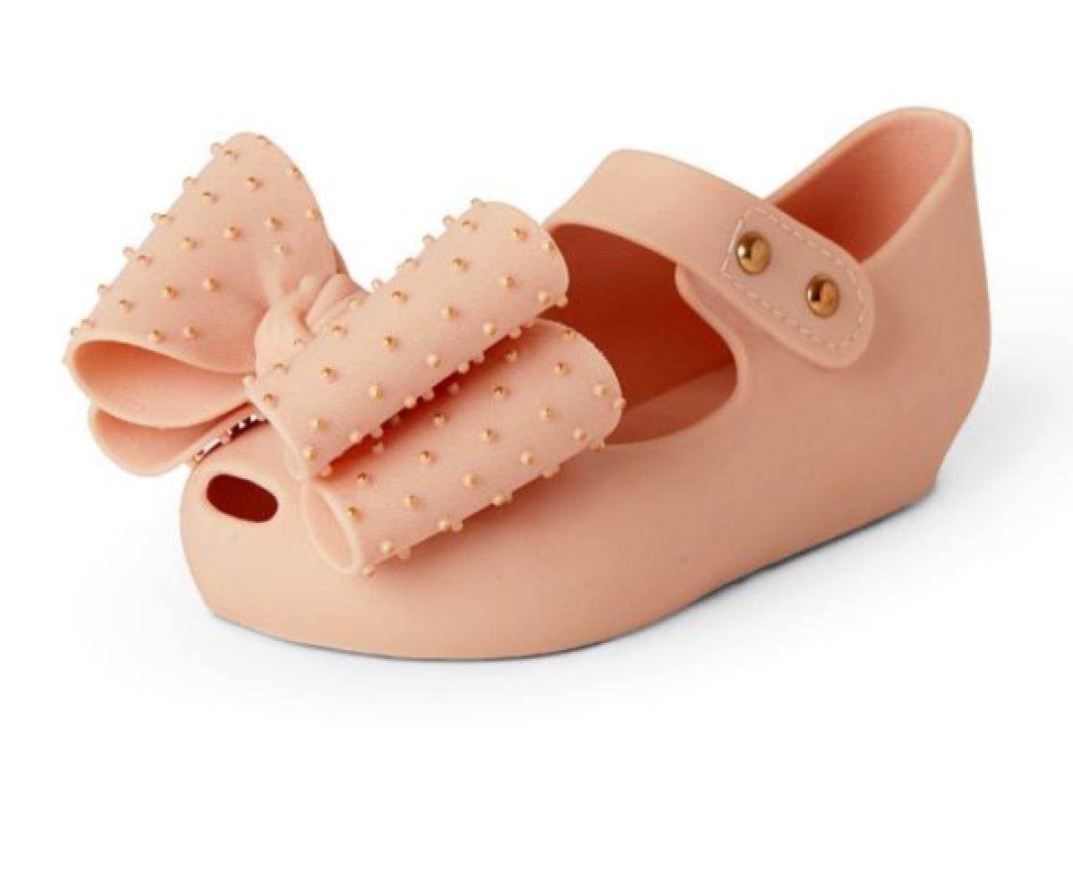 Pink Jane Bow Jelly Shoes