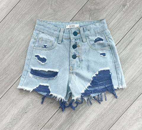Blue Claude Denim Shorts