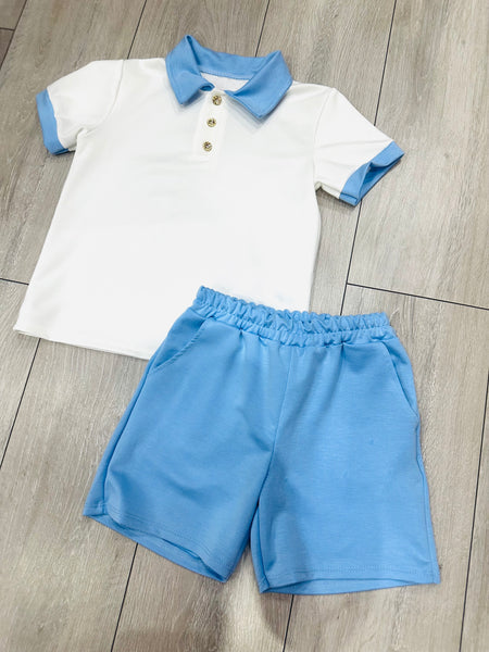 Blue Zayne Shorts Set