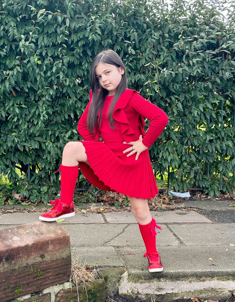 Red Alora Knit Dress