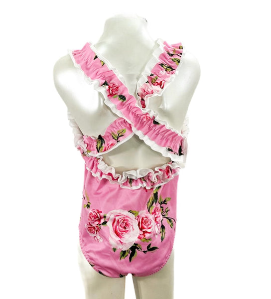 Pink Aurora Swimming Costume