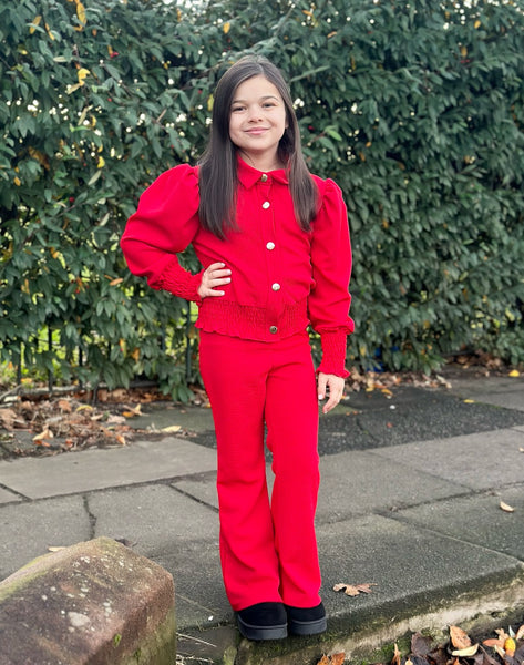 Red Gigi Pants Set