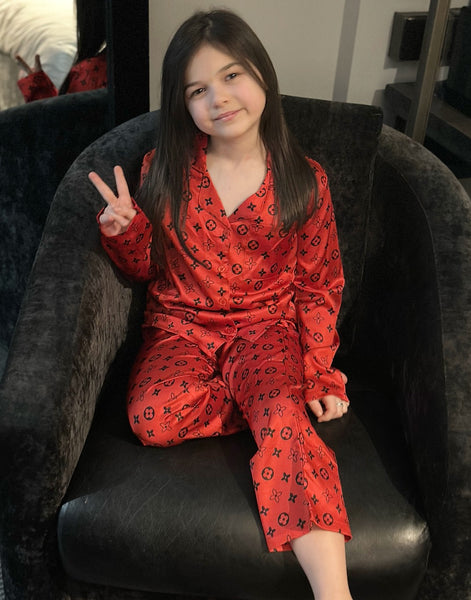 Red Louis Pyjamas & Headband NO EXCHANGE/NO RETURN
