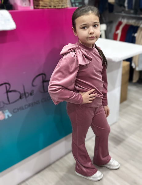Pink Cinzia Bow Tracksuit