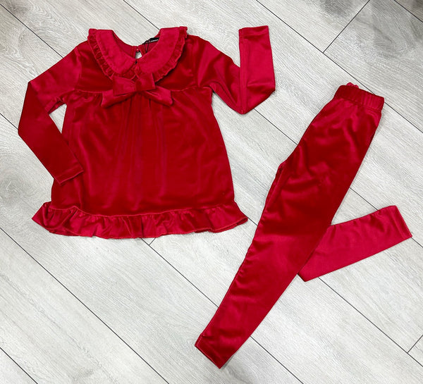 Red Ella Bow Pyjama's