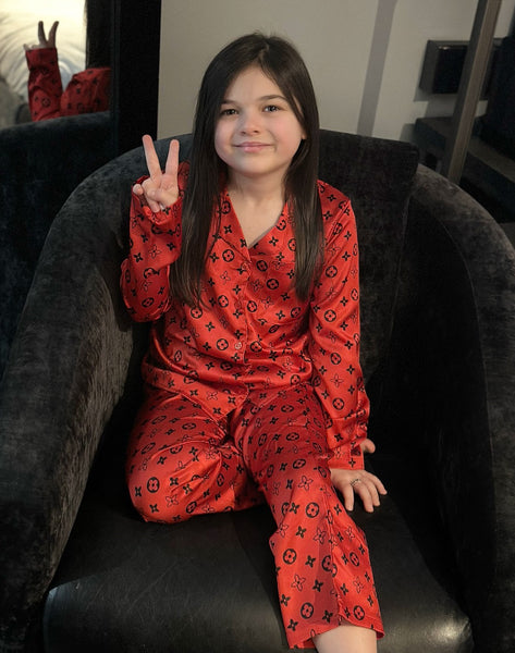 Red Louis Pyjamas & Headband NO EXCHANGE/NO RETURN