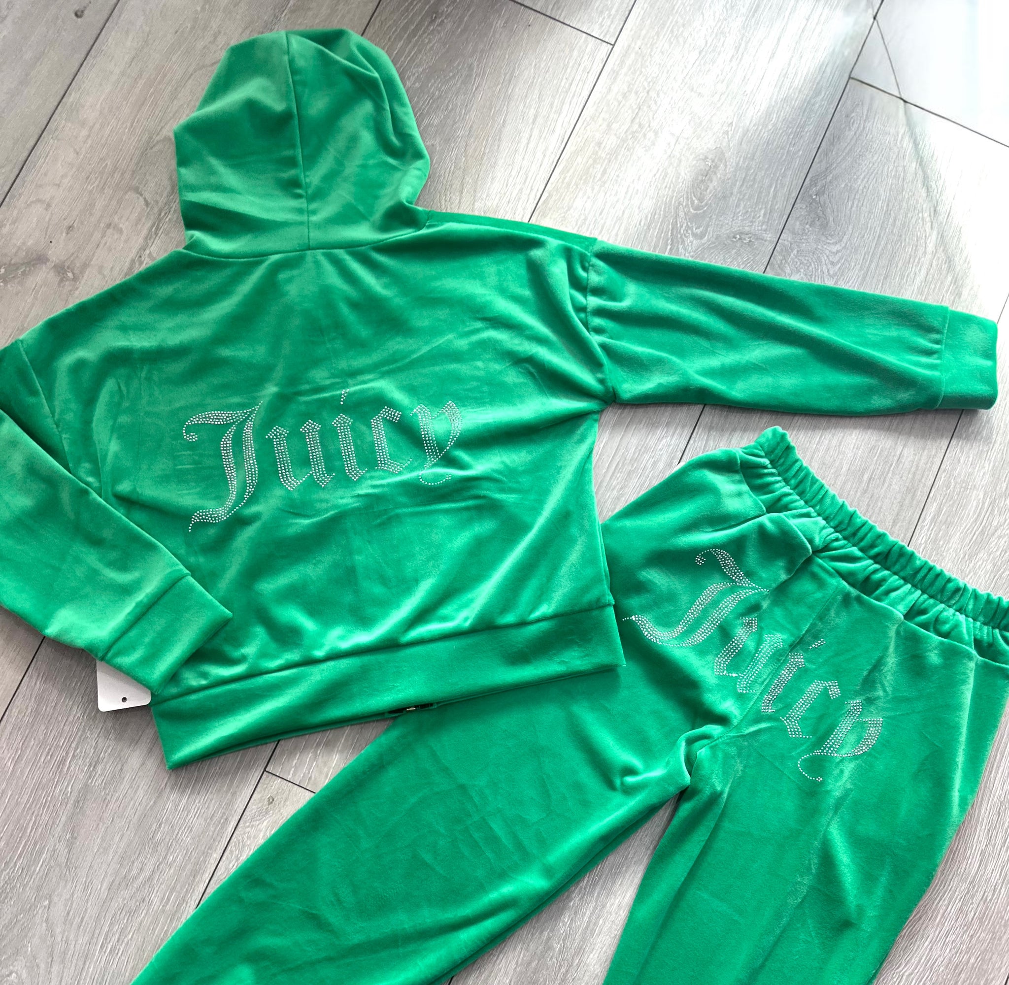 Green Juicy Studded Tracksuit