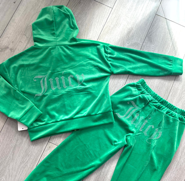 Green Juicy Studded Tracksuit