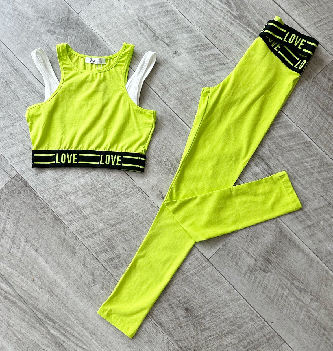 Green Love Gym Set NO EXCHANGE/NO RETURN