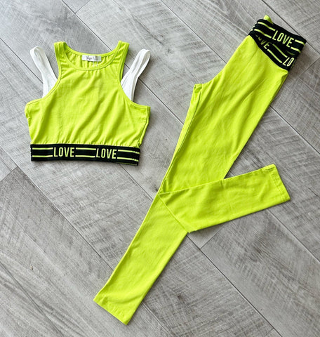 Green Love Gym Set NO EXCHANGE/NO RETURN