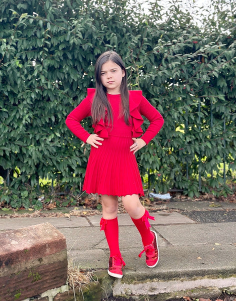 Red Alora Knit Dress