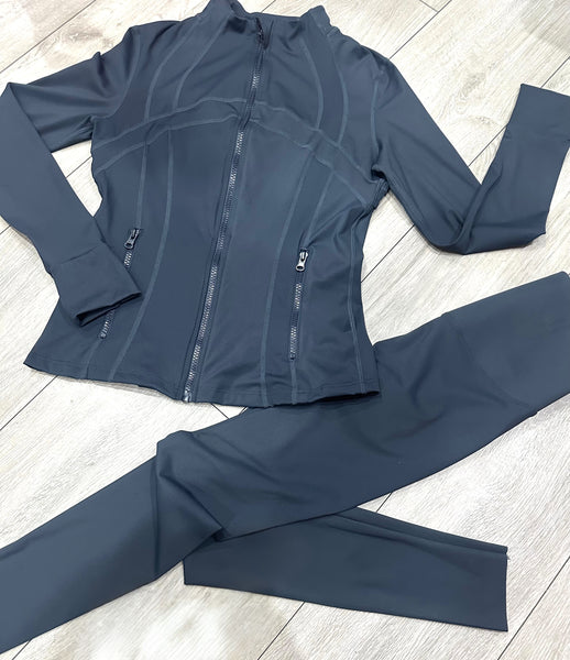 Teenage/Ladies Charcoal Lulu Gym Set