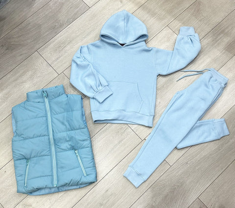 Blue Ariya Tracksuit with Gilet