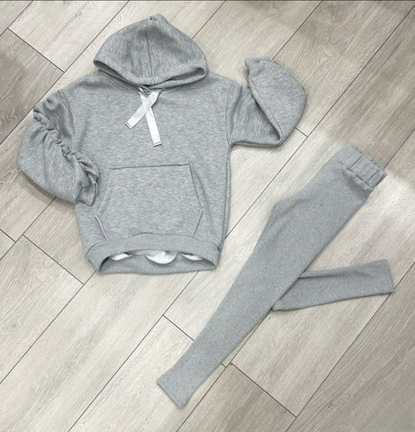 Grey Lottie Hoodie & Leggings Set