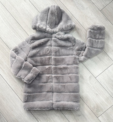 Grey Kaleia Faux Fur Jacket NO EXCHANGE/NO RETURN
