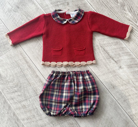 Red Jorge Shorts Set