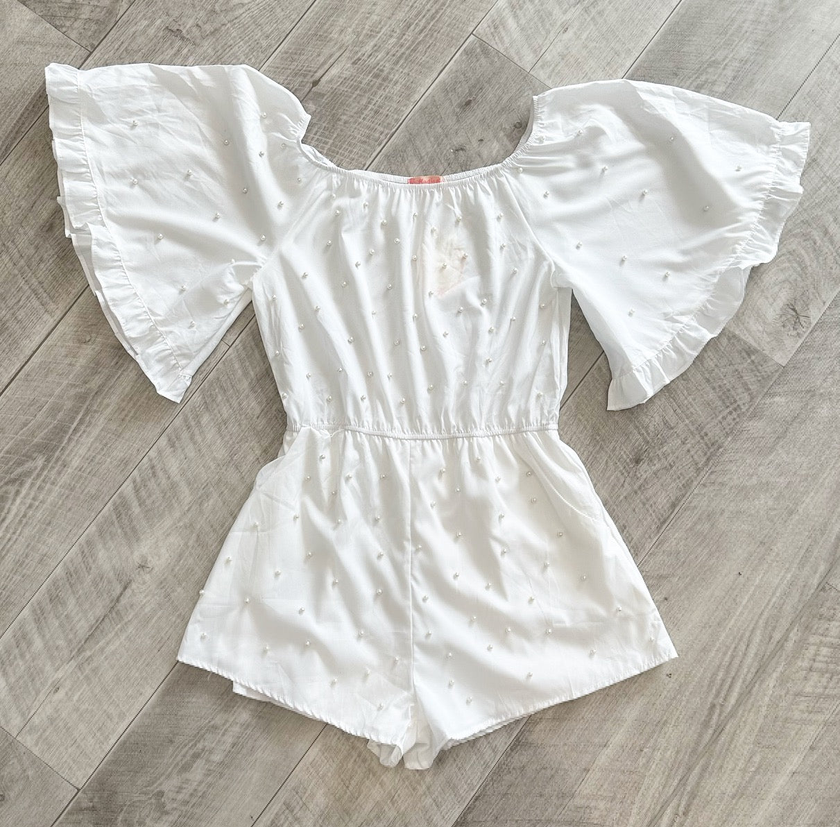 White Pearl Playsuit