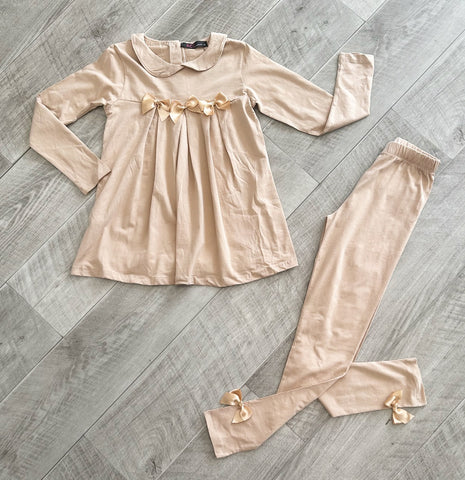 Beige Rosabel Leggings Set