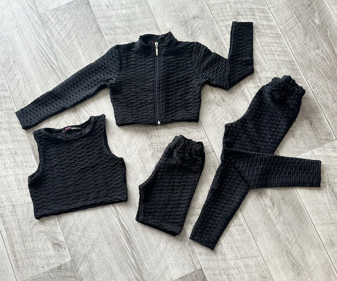 Black Rayelle 4 Piece Gym Set