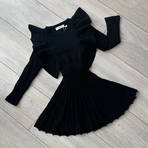 Black Alora Knit Dress