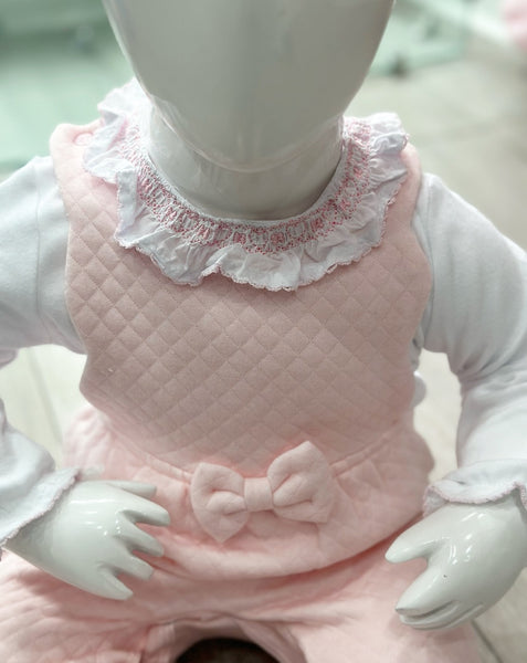 Pink Novalie 2 Piece Dungaree Set