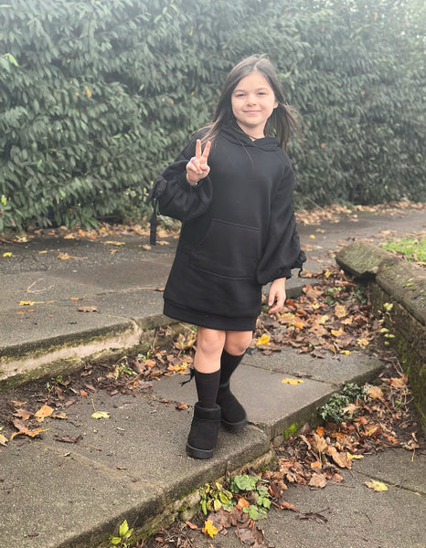 Black Neriah Jumper Dress