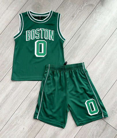Green Boston Basketball Set