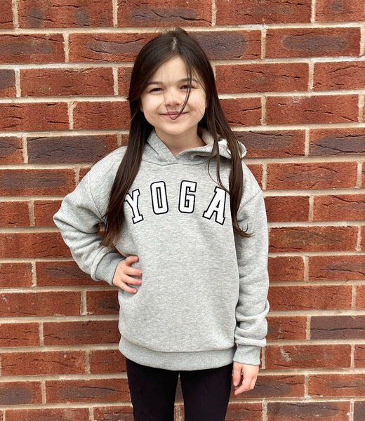 Grey Yoga Hoodie & Leggings Set