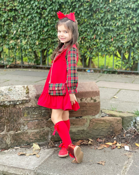 Red Annabella Dress with Bag